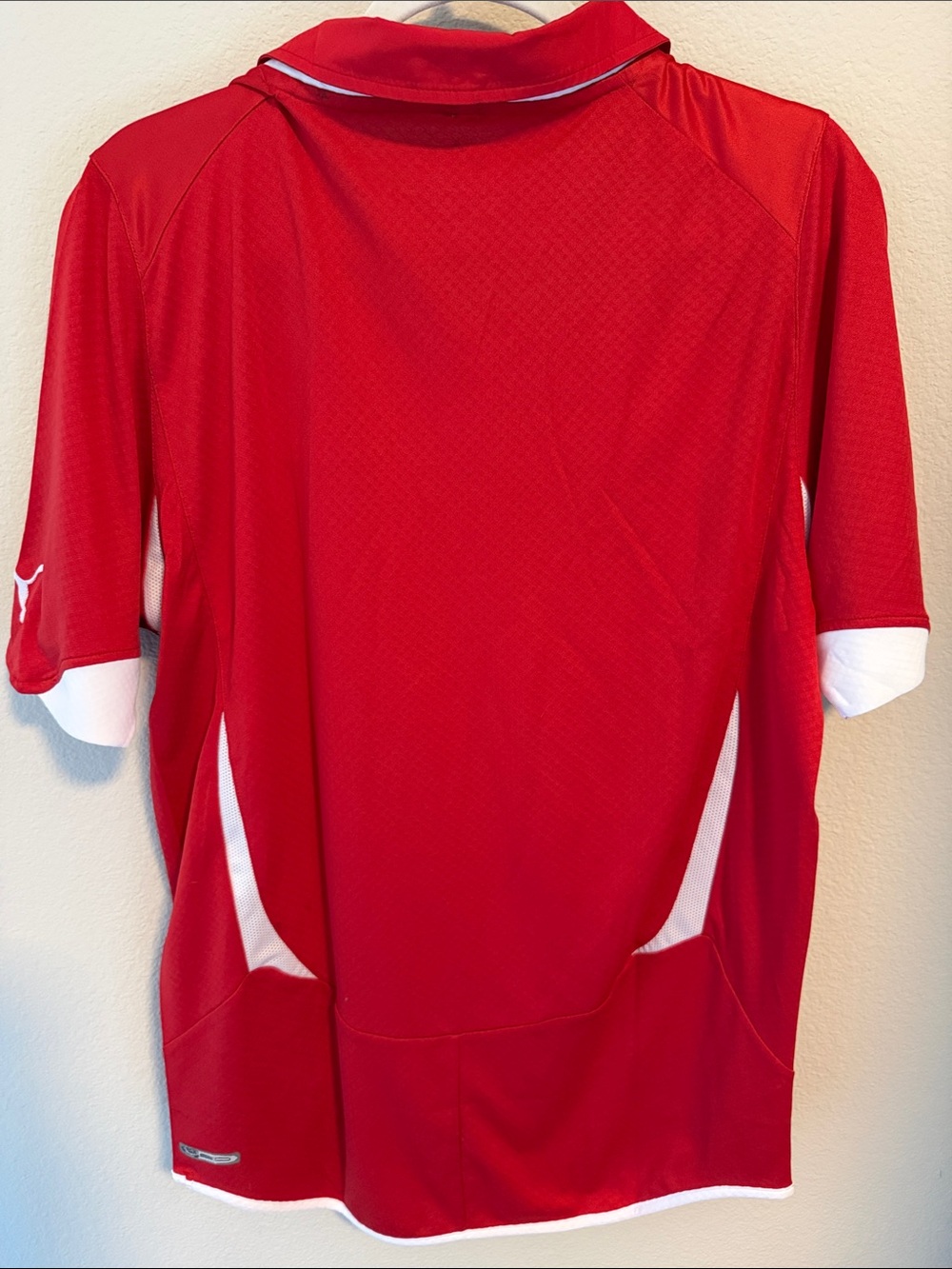 Puma Red and White Swiss Football Jersey - Picture 2 of 9